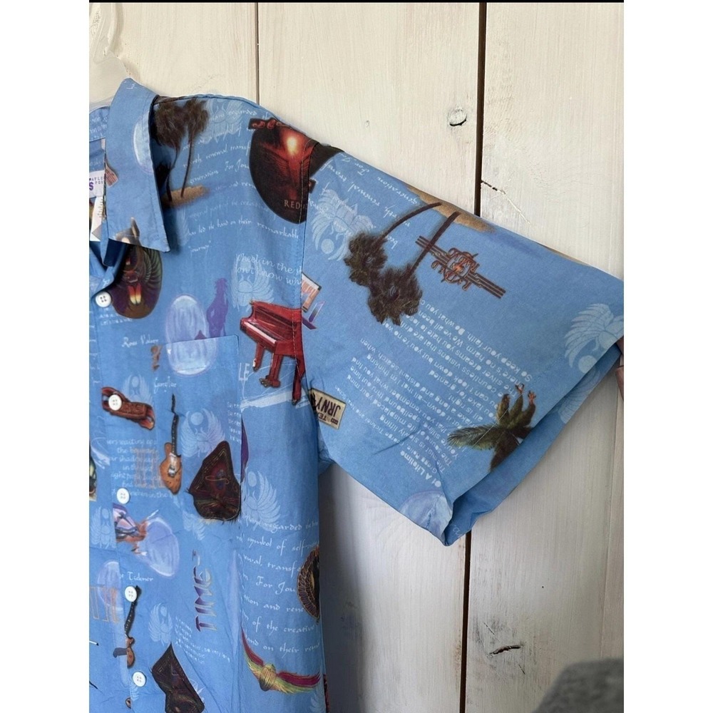 Taylor Sportswear Journey Band Graphic Shirt Mens Large Blue Nylon Made in USA - Picture 8 of 12